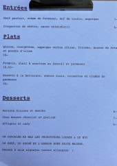 Menu Mambo Miam Miam - Les entrées, plats et desserts