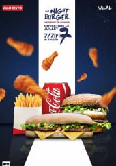 Menu So night burger - Carte et menu so night burger lille