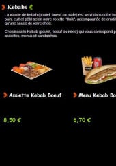 Menu Unik kebab - Les kebabs