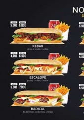 Menu Le Mistral - Sandwiches