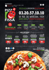 Menu Pizza Fissa - Menu recto Pizza Fissa