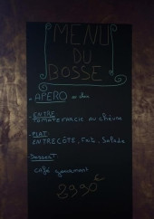 Menu Brasserie Falcon'e - Le menu du bosse