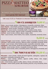 Menu Pizza Matteo - Les pizzas