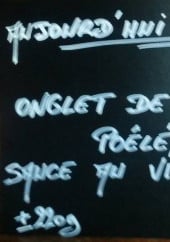 Menu Bistrot du Canon d'Or - La suggestion du jour