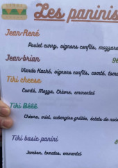 Menu Tiki DeLuxe - Les paninis