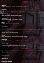 Menu Le Tourne Bride - Les pizzas et desserts