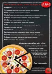 Menu Foody's - pizzas