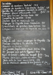Menu L'arrivage - Exemple de menu