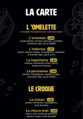 Menu Ozako - L'omelette et crocque