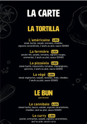 Menu Ozako - La tortilla et bun