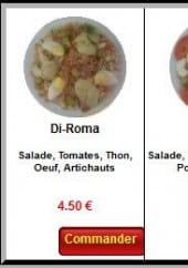Menu Subito Pizza - Nos Salades