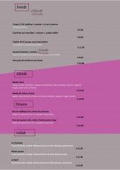 Menu l' Escale - les entrées et salades,..