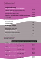 Menu l' Escale - la bouchère et les burgers