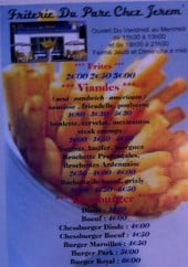 Menu Friterie Du Parc Chez Jerem' - Les nouveautés