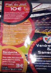 Menu Casa Benfica - Les plats et sandwichs