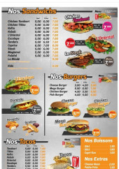 Menu Le Magistral - Sandwiches, burgers, tacos,...