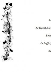 Menu Les jardins du soubise - Le menu pour mariage