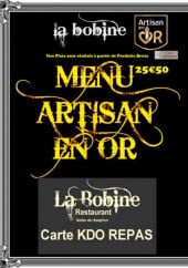 Menu La Bobine - Le menu à 25,5€