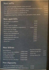 Menu O'local - Les boissons