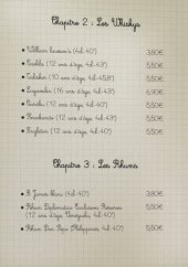 Menu Chez Flavien - Les whiskies et rhums