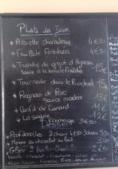 Menu Bistrot d'Isa - Exemple de menu