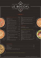 Menu Le Bocca'l - Les pizzas, salades et desserts