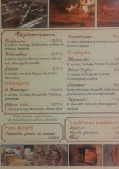 Menu Paillen'four - Pizzas