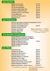 Menu Resto'coyote - Les entrées et les plats