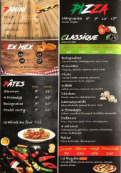Menu My pizz by délice pizza - Tex mex, pates et pizzas classiques