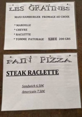 Menu Aux 100 Patates - les gratinés et pains pizzas