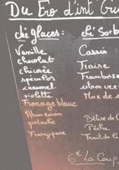 Menu l'eau a la bouche - Les glaces et sorbets