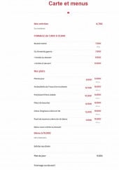 Menu L' Estaminet - Entrées, formules, plats,...