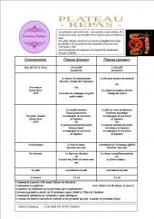 Menu Maison Demarcq - Les plateaux repas