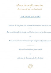 Menu Bistrot Iodé - Exemple de menu de la semaine