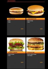 Menu Burger Times - L'hamburger, cheeseburger,....