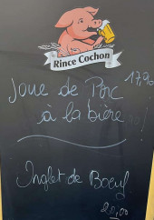 Menu Copains Comme Cochons - Exemple de menu