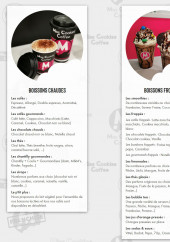 Menu Miss Cookies Coffee - Les boissons