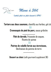 Menu Rest'eau - Menu à 36€