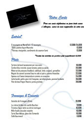 Menu Rest'eau - Les entrées, plats et fromages,...