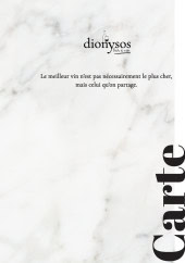 Menu Dionysos - Carte et  menu  Dionysos Douai