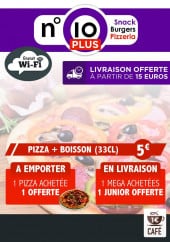 Menu N10 plus - Carte et menu N10 plus Douai