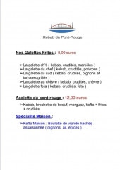 Menu Kebab du Pont Rouge - Les galettes frites et assiettes