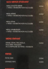 Menu Restaurant Marmara - Les menus,desserts, ...