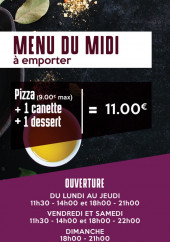 Menu Pizza Saint Martin - Les menus et infos