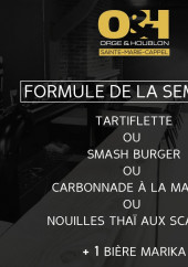 Menu Orge Et Houblon - Exemple de formule