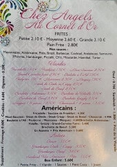 Menu Le Cornet d'Or - Exemple de menu