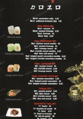 Menu Dozo - Les makis, temakis;....