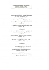 Menu Le Manoir - Les formules