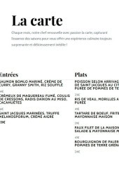 Menu Repu - Les entrées et plats