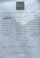 Menu River Thaï - Les viandes
